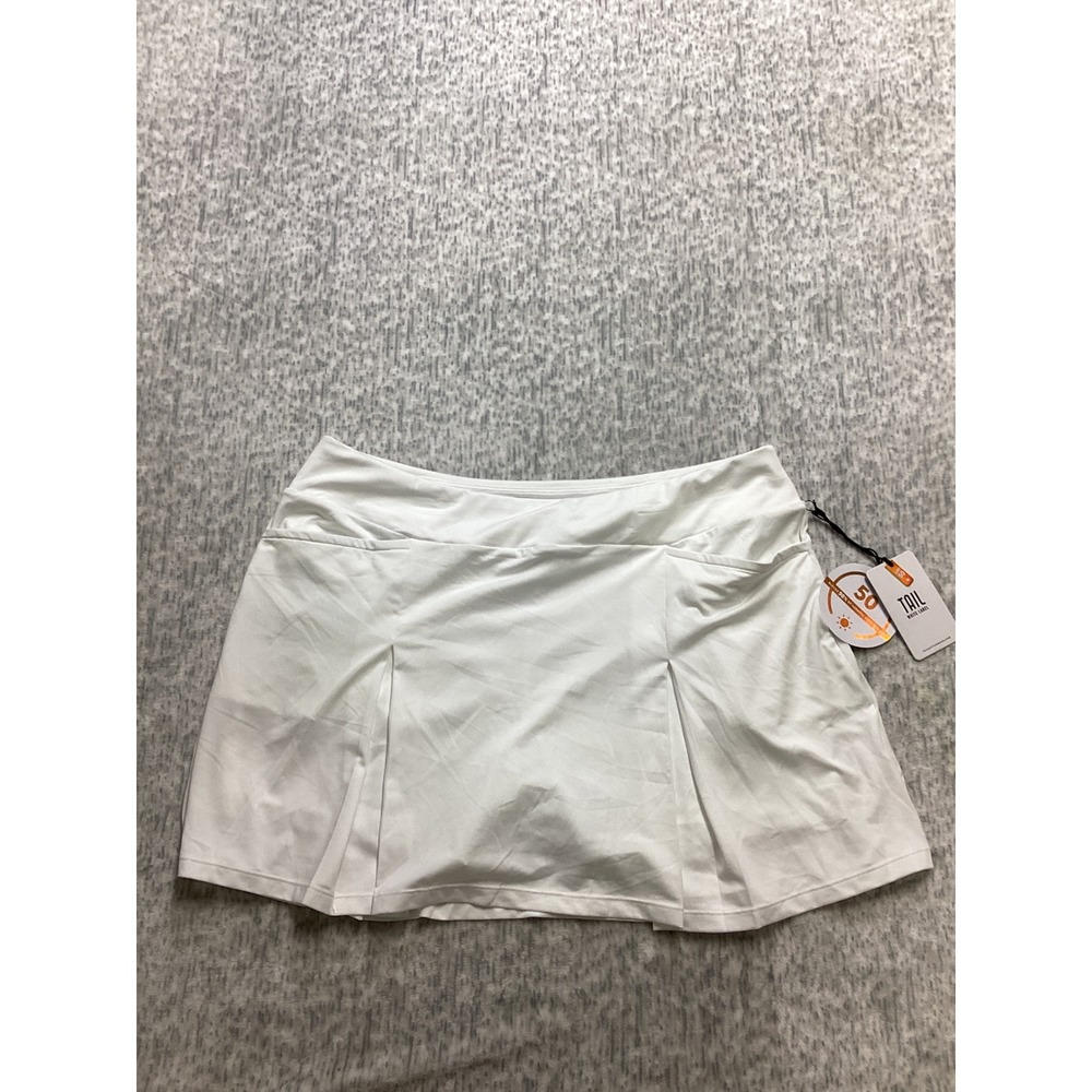 Tail White Label Chalk White Box Pleat Athletic Tennis Golf Skort GG4877-1204 L